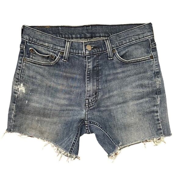 Levi's 541 Jean Shorts Women's 6 Blue Mid Rise Denim Casual - Picture 1 of 5